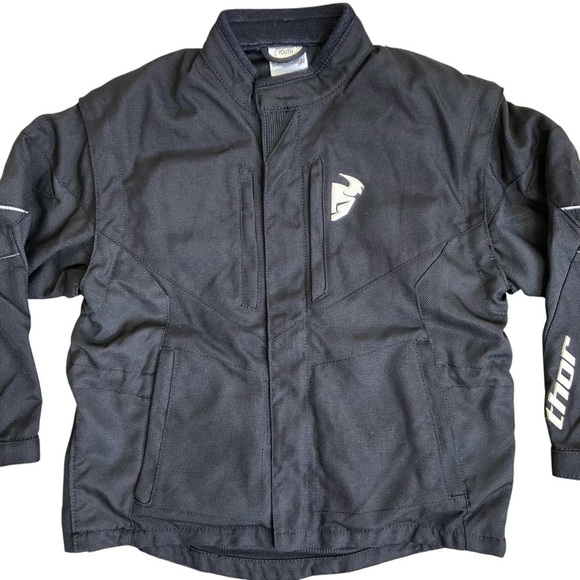 THOR Black Series 2009 Motocycle Motocross Jacket Detachable Sleeves Durable YM - Picture 3 of 16